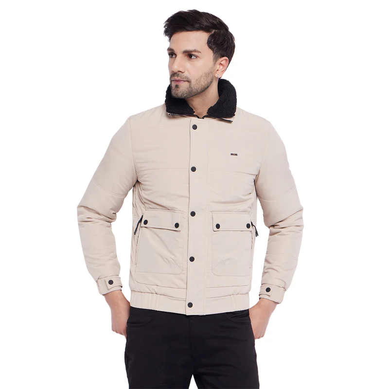 Duke Urban Men Full Sleeve Jacket (SDZ3007) Fawn / L / Solid