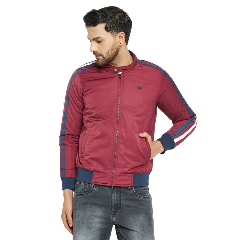 Duke Urban Men Full Sleeve Jacket (SDZ3029) Maroon / XL / Solid