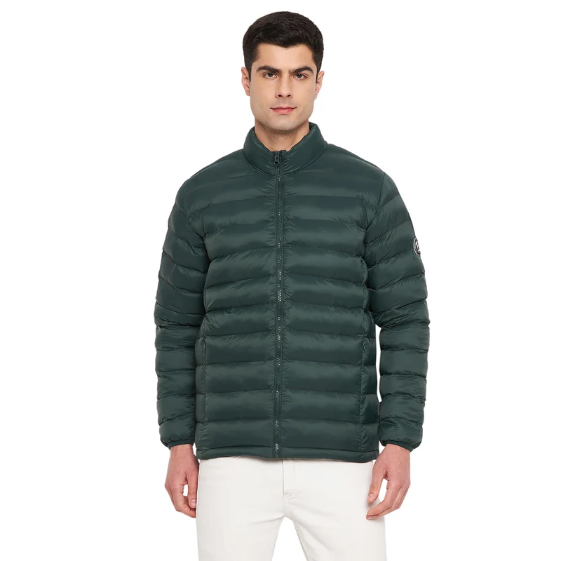 Duke Urban Men Full Sleeve Jacket (SDZ3033) Forest Green / XL / Solid