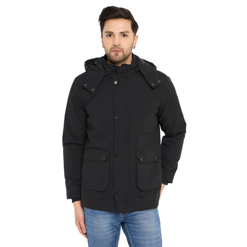 Duke Urban Men Full Sleeve Jacket (SDZ3066) Black / XXL / Solid