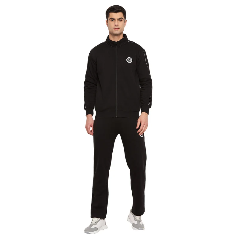 Duke Urban Men Full Zipper Tracksuit (LF6030) Black / XL / Solid