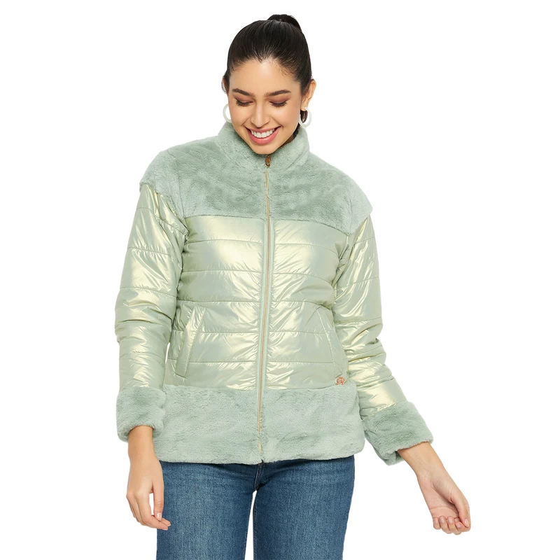 Duke Urban Women Full Sleeve Jacket (SDZ4063) Pista / XL / Solid