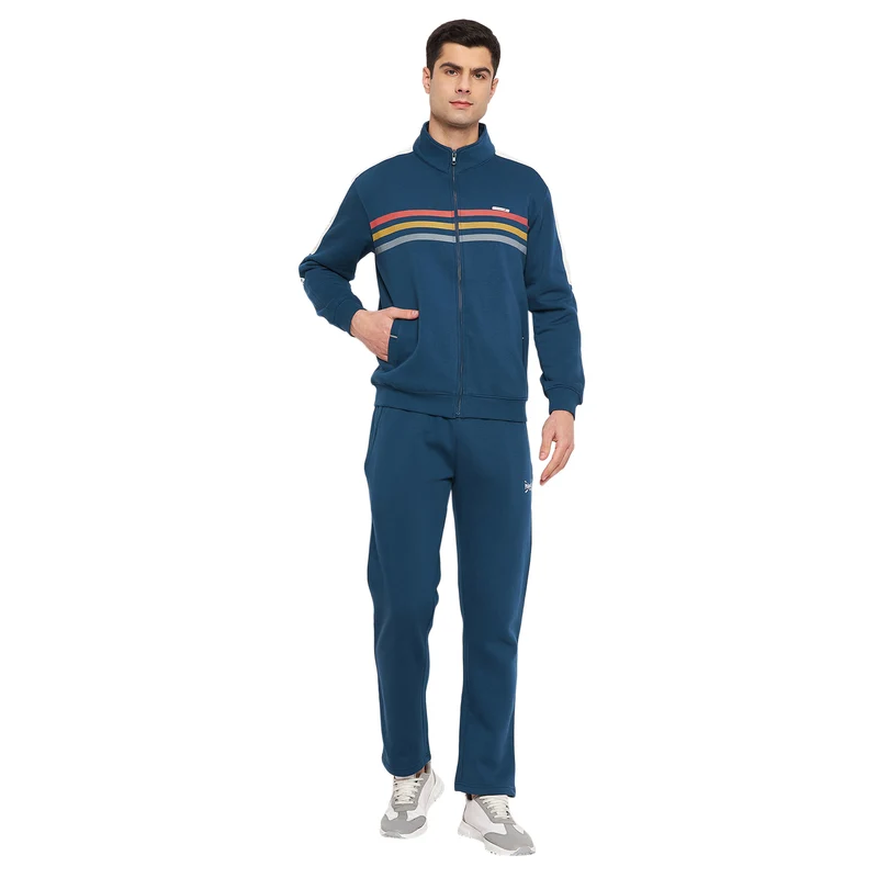 Duke Urban Men Full Zipper Tracksuit (LF6031) Denim / M / Solid