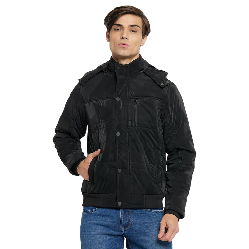 Duke Urban Men Full Sleeve Jacket (SDZ3040) Black / XXL / Solid