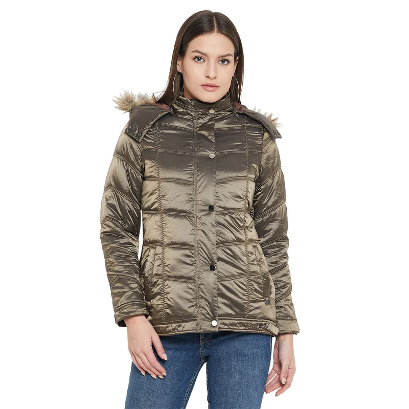 Duke Urban Women Full Sleeve Jacket (SDZ4023) Tan / XXL / Solid