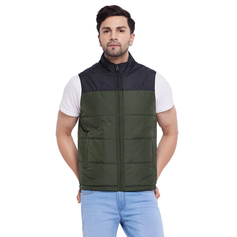 Duke Urban Men Sleeveless Reversible Jacket (SDZ3056) Black / XXL / Solid
