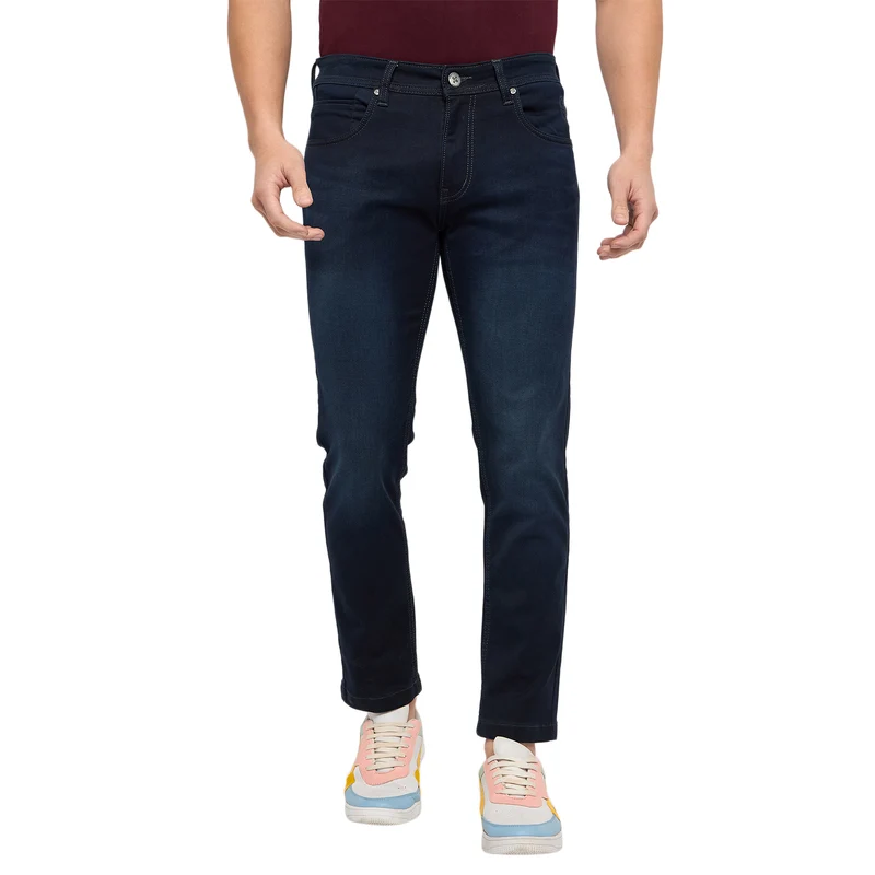 Duke Urban Men Smart Fit Stretchable Jeans (SDD5584) Carbon Blue / 38 / Washed