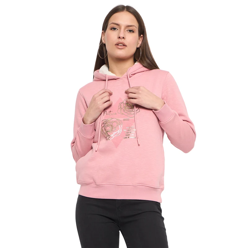 Duke Urban Women Hooded Sweatshirt (LFX918) Chalk Pink / M / Printed