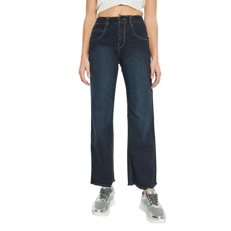 Duke Urban Women Straight Fit Stretchable Jeans (SDD6743) Charcoal / 28 / Washed