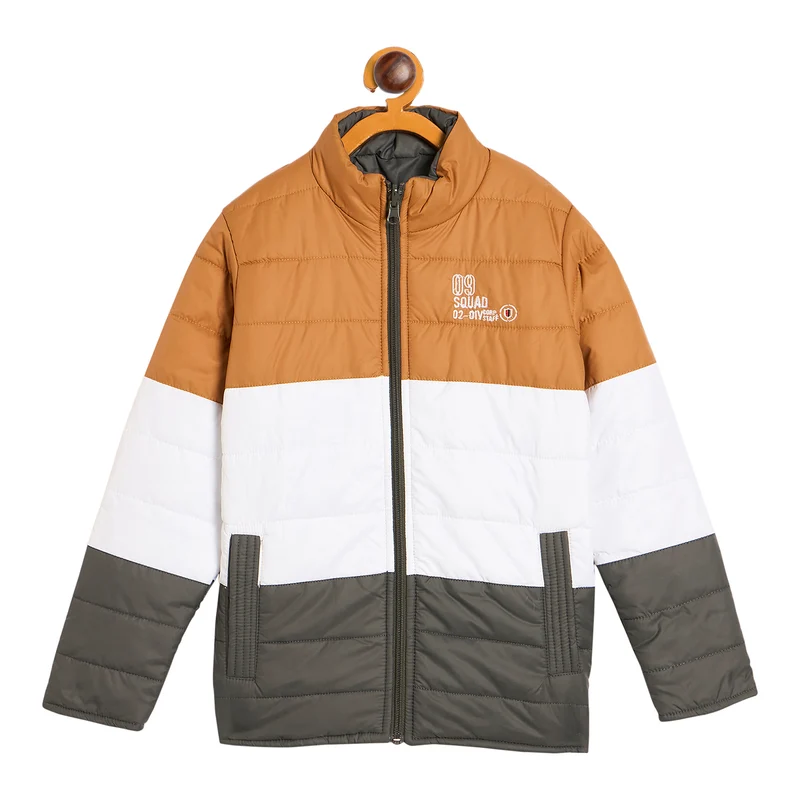 Duke Urban Boys Full Sleeve Reversible Jacket (SDZ5012) Mustard / 30 / Colorblock