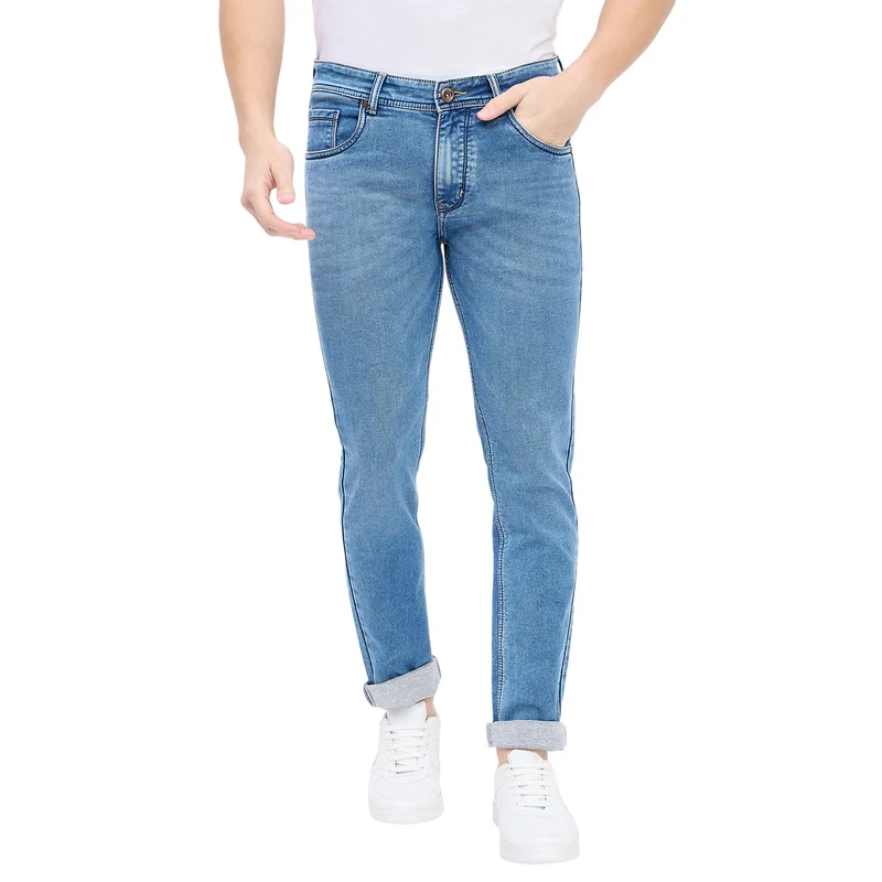 Duke Stardust Men Smart Fit Stretchable Jeans (SDD5611) Medium Blue / 28 / Washed