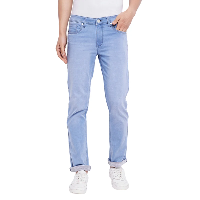 Duke Urban Men Slim Fit Stretchable Jeans (SDD5637C) Medium Blue / 30 / Washed