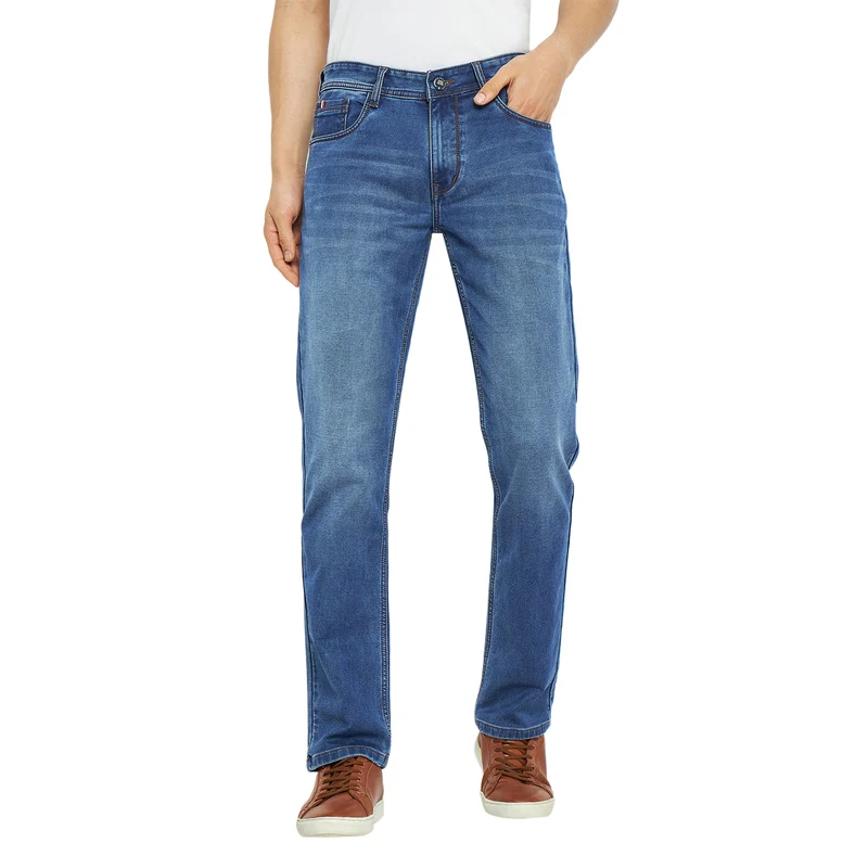 Duke Urban Men Slim Fit Stretchable jeans (SDD5641C) Blue / 32 / Washed