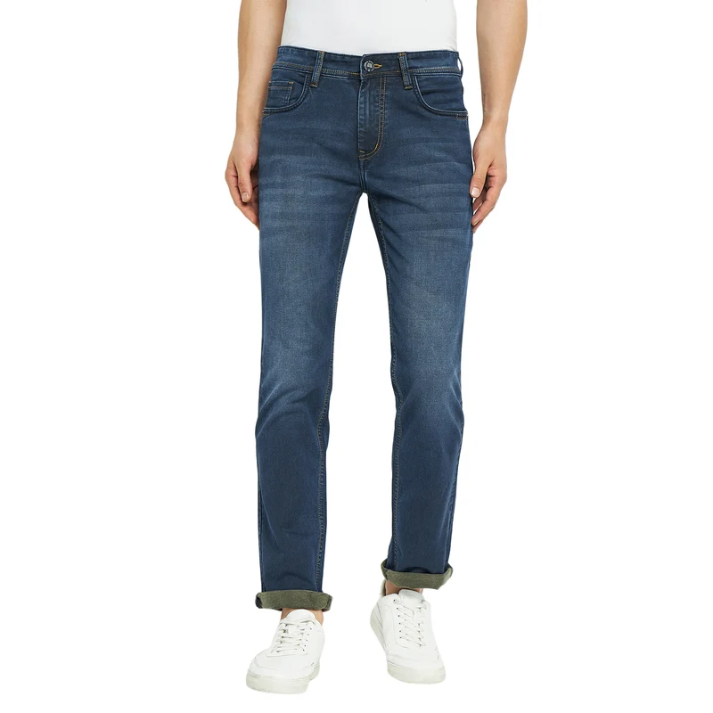 Duke Urban Men Slim Fit Stretchable jeans (SDD5644C) L.Blue / 36 / Washed