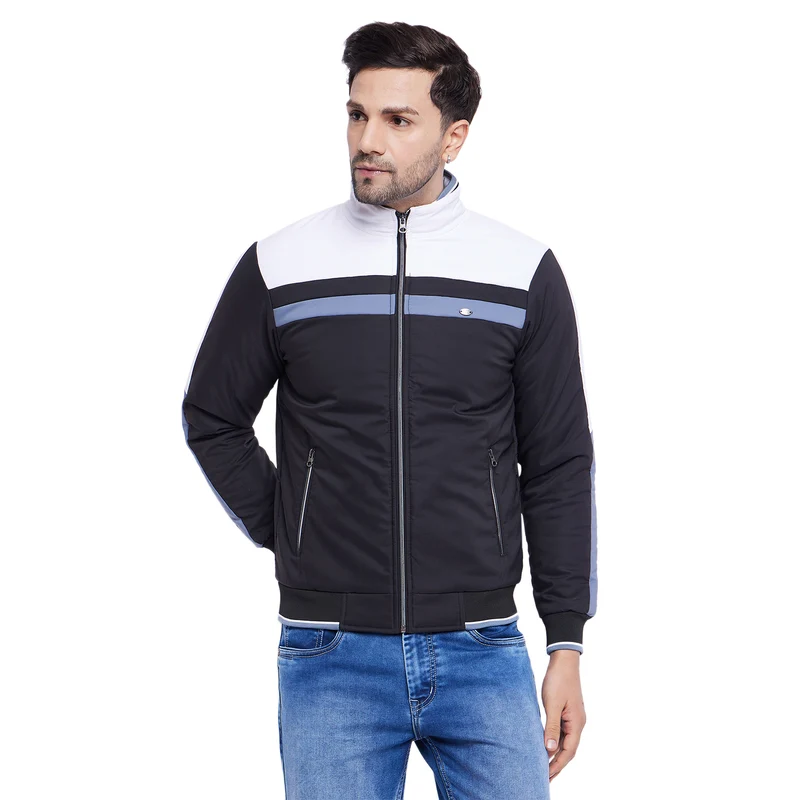 Duke Urban Men Full Sleeve Jacket (SDZ2169) Black / L / Colorblocked