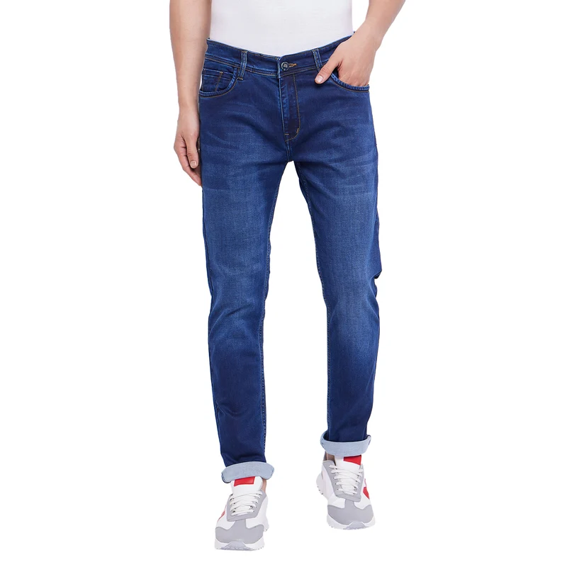 Duke Urban Men Slim Fit Stretchable jeans (SDD5557) D.Blue / 38 / Washed