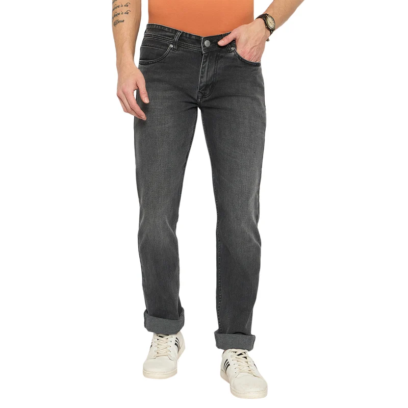 Duke Urban Men Comfort Fit Stretchable Jeans (SDD5656C) Grey / 34 / Washed