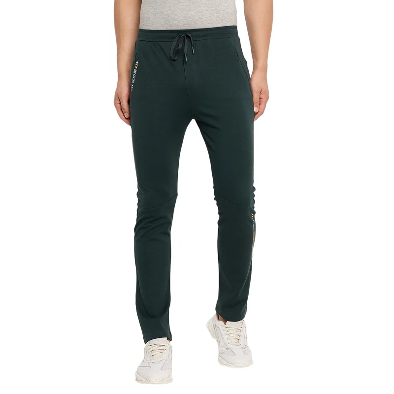 Duke Urban Men Relaxfit Track Pant (LF9013) Bottle Green / M / Solid