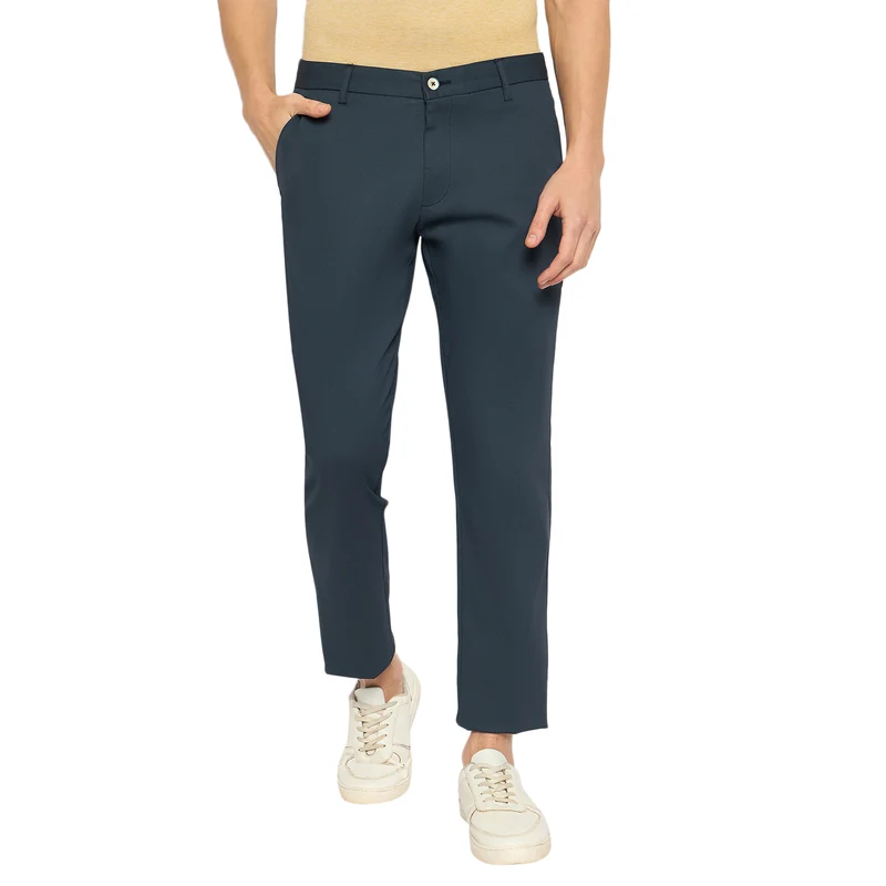 Duke Urban Men Cotton Chinos Trousers (SDT4609) Navy / 32 / Solid
