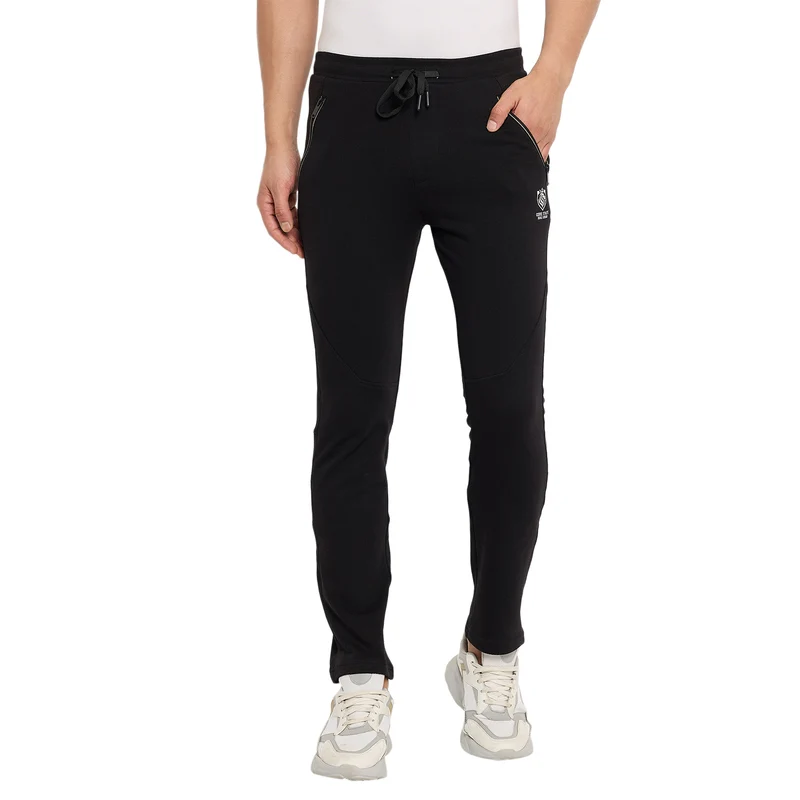 Duke Urban Men Relaxfit Track Pant (LF9007) Black / XL / Solid