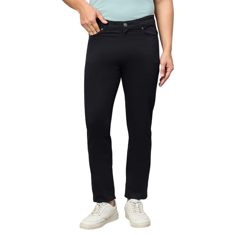 Duke Urban Men Narrow Bottom Trouser (SDT4615) Black / 36 / Solid