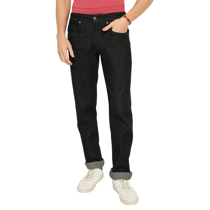 Duke Urban Men Straight Fit Stretchable Jeans (SDD5691) Black / 38 / Washed