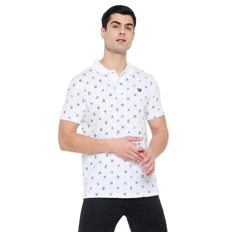 Duke Stardust Men Half Sleeve Cotton T-shirt (ONSD59) White / XXL / Printed