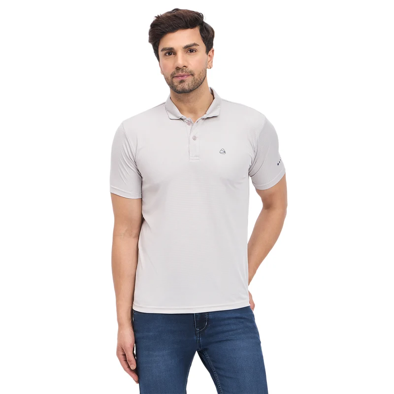 Duke Urban Men Half Sleeve Sports T-shirt (GD1237) Grey / L / Solid