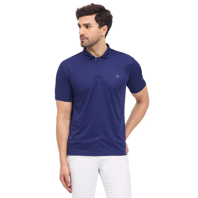 Duke Urban Men Half Sleeve Sports T-shirt (GD1237) Navy / XL / Solid