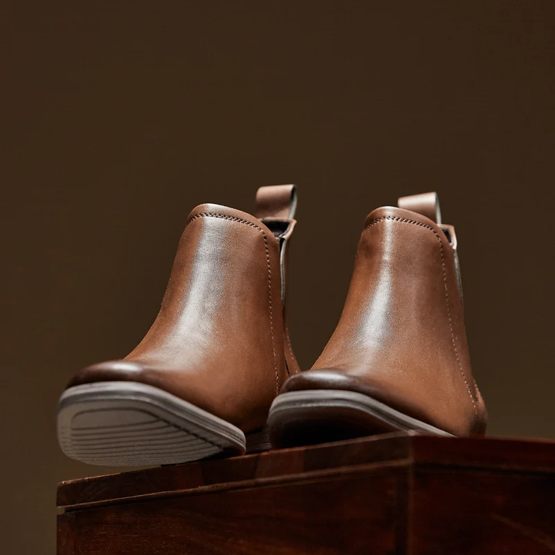Duke Men Chelsea Boots (FWOL863) Brown / 6 UK / Solid Contrast