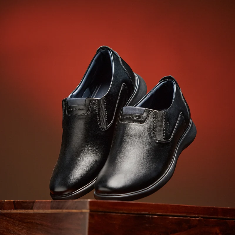 Duke Men Formal Shoes (FWOL843) Black / 6 UK / Solid Contrast