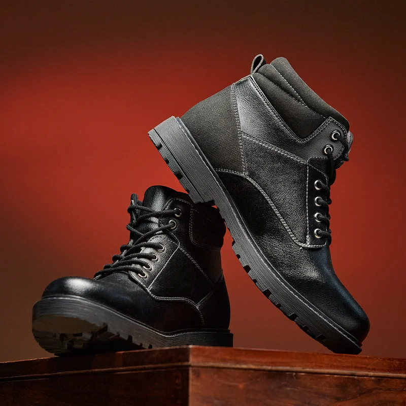 Duke Men Boots (FWOL869) Black / 7 UK / Solid Contrast