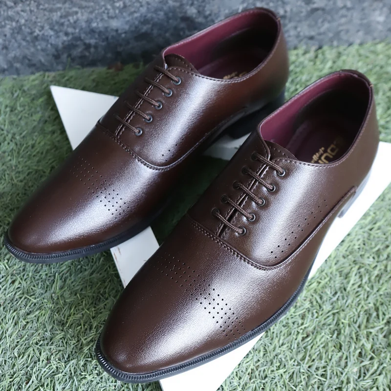 Duke Men Formal Shoes (FWD8075) Brown / UK 7 / Solid