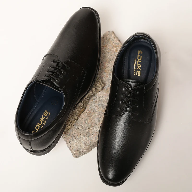 Duke Men Formal Shoes (FWD8076) Black / UK 11 / Solid