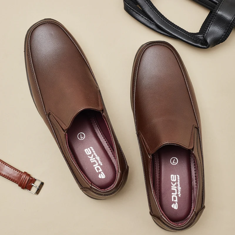 Duke Men Formal Shoes (FWD8074) Brown / UK 7 / Solid Contrast