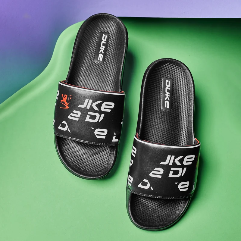 Duke Men Sliders (FWC6130) Black / UK 10 / Printed