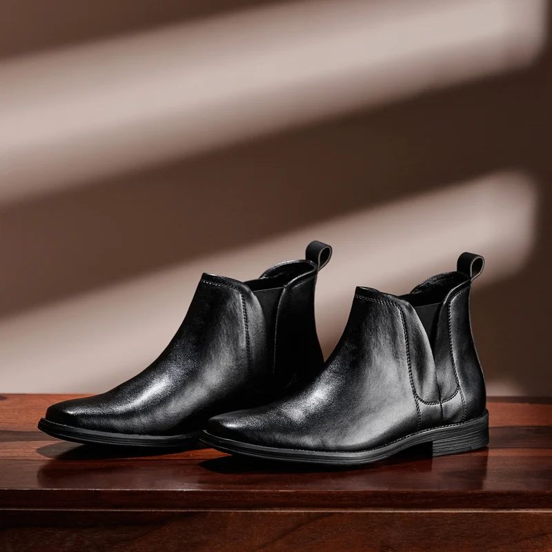Duke Men Chelsea Boots (FWOL863) Black / 12 UK / Solid Contrast
