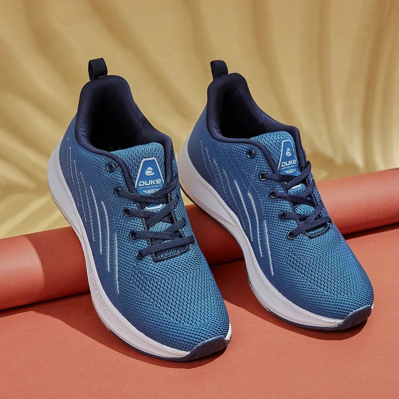 Duke Men Sports Shoes (FWOL2019) Turquoise Blue / UK 9 / Solid Contrast
