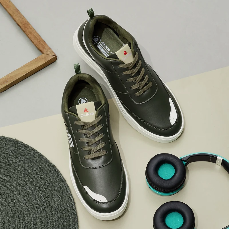 Duke Men Sneakers (FWOL2511) Olive / UK 8 / Solid Contrast