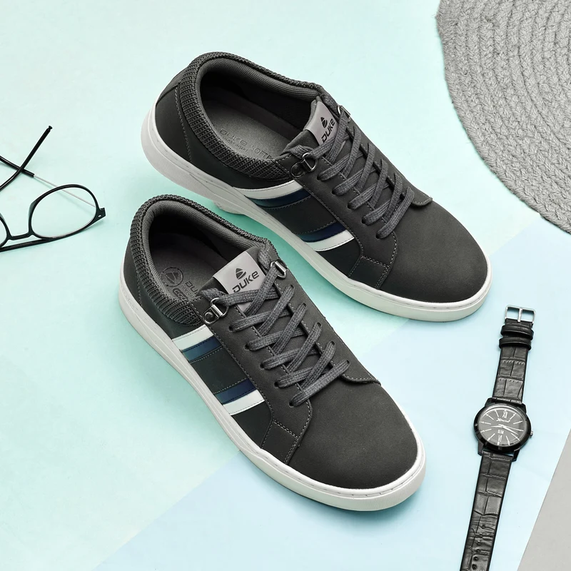 Duke Men Sneakers (FWOL2515) Grey / UK 8 / Solid Contrast