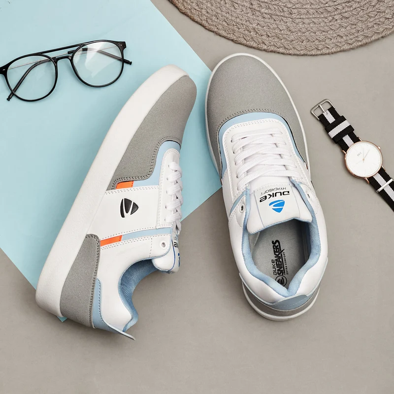 Duke Men Sneakers (FWOL2509) Grey / UK 9 / Colorblocked