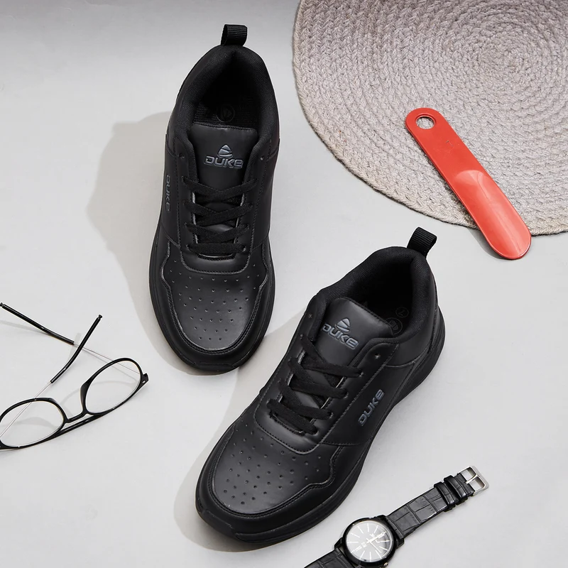 Duke Men Sneakers (FWOL1496) Black / UK 8 / Solid Contrast