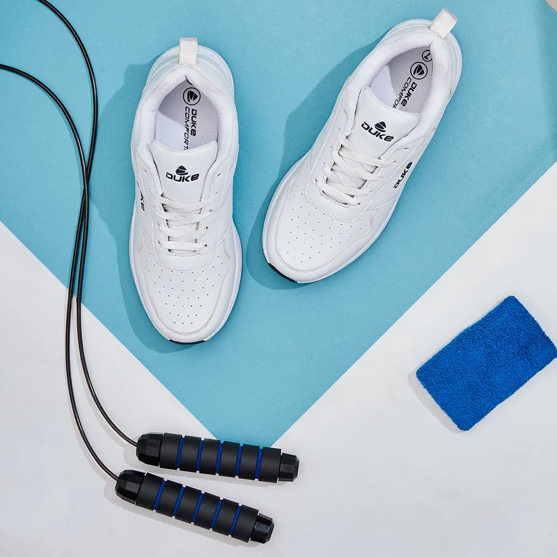Duke Men Sneakers (FWOL1496) White / UK 9 / Solid Contrast