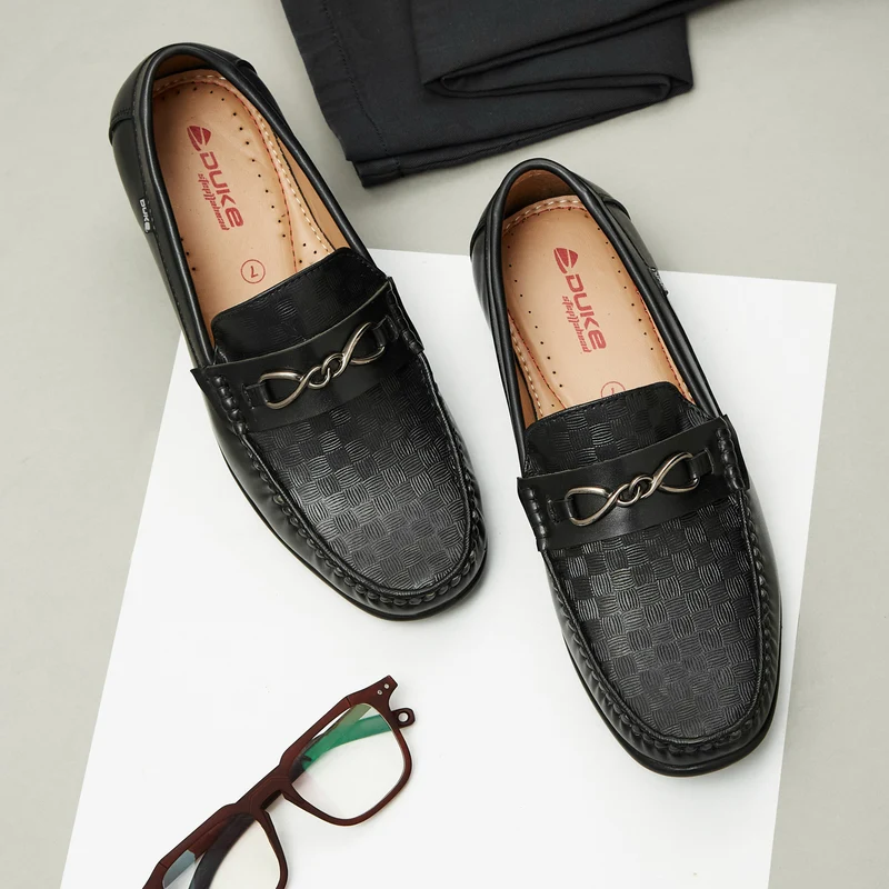 Duke Men Loafers (FWOL8115) Black / UK 7 / Colorblocked