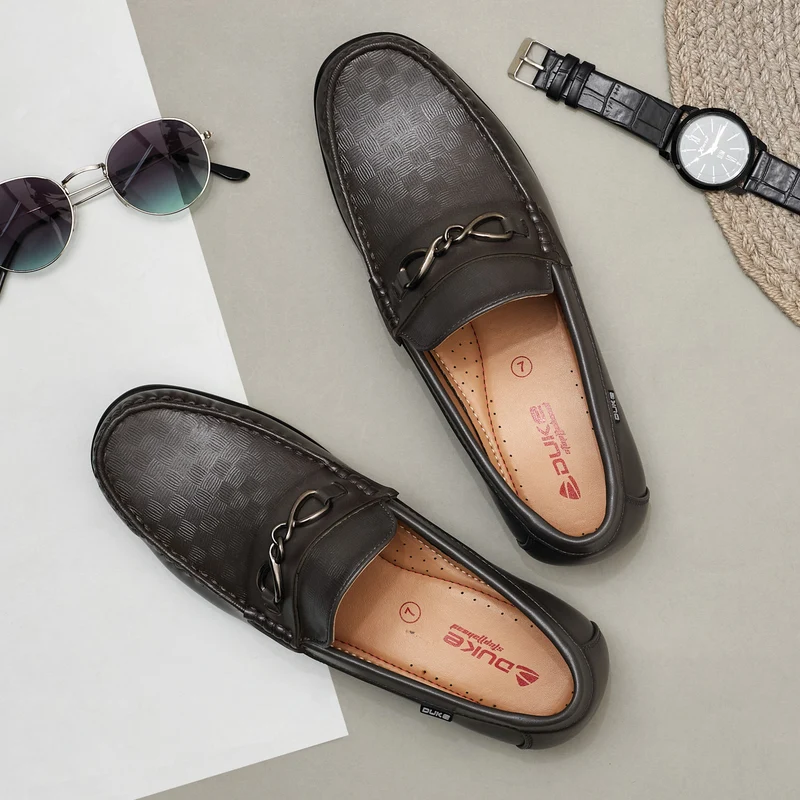 Duke Men Loafers (FWOL8115) Grey / UK 8 / Colorblocked