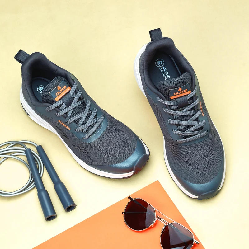 Duke Men Sports Shoes (FWOL2023) D.Grey / UK 7 / Solid Contrast