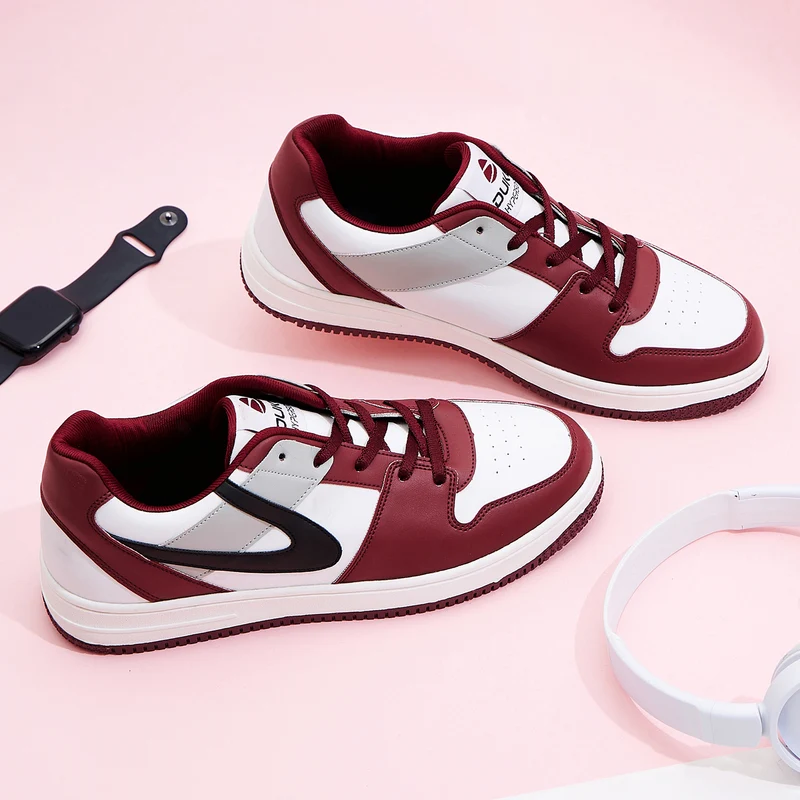 Duke Men Sneakers (FWOL2502) Maroon / UK 9 / Colorblocked