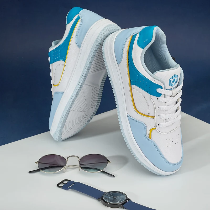 Duke Women Sneakers (XFOL1549) White/Sky / UK 4