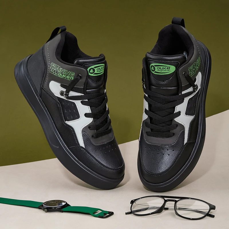Duke Men Sneakers (FWOL2516) Black / UK 8 / Color-Blocked
