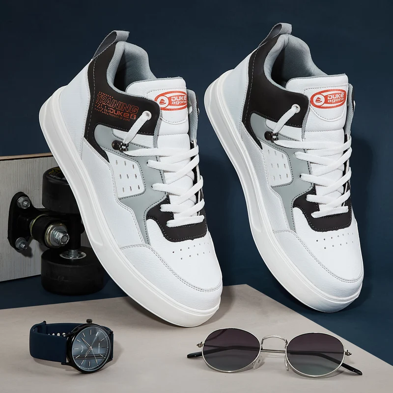 Duke Men Sneakers (FWOL2516) White / UK 9 / Color-Blocked